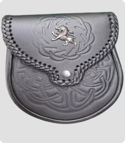 Lion Rampant Stylish Leather Sporran