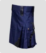 Modern Blue Utility Kilt Back