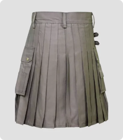 Modern Grey Utility Kilt Back