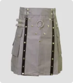 Modern Grey Utility Kilt