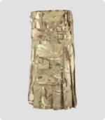 Multi Camouflage Tactical Kilt Side