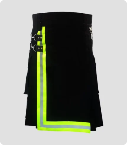 Premium High Quality Black Firefighter kilt