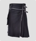 Premium Quality Black Utility Kilt