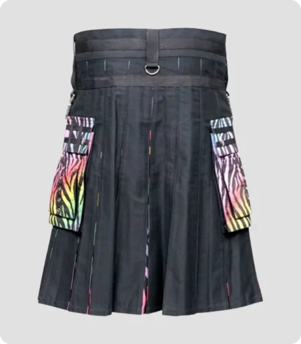 Rainbow Tiger Striped Hybrid Kilt Back