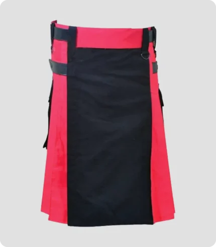 Red & Black Hybrid Kilt