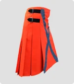 Stylish Red Firefighter kilt Side