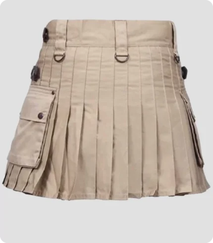 Scotland Deluxe Khaki Utility kilt Back