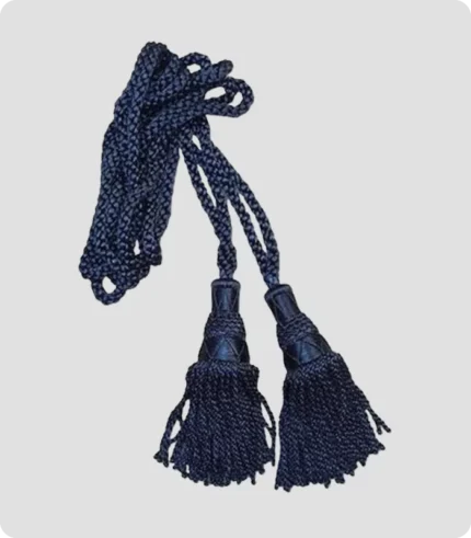 Scottish Bagpipe Silk Cord Navy Blue