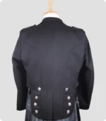 Scottish Black Prince Charlie Jacket with Three Button Vest