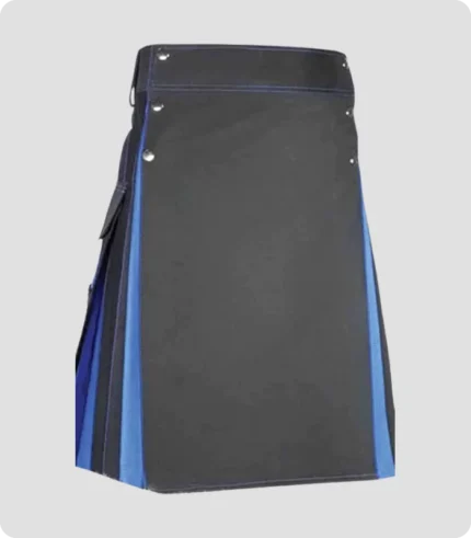 Scottish Black and Blue Hybrid Kilt