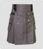 Scottish Grey Utility Sports Kilt