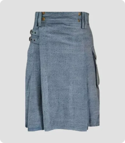 Sky Blue Denim Kilt