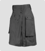 Spartan Gray Stylish Utility Kilt Side