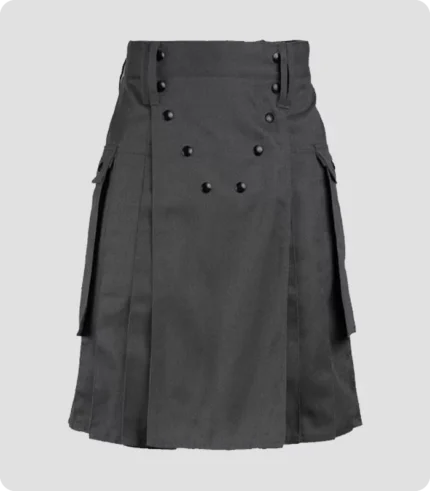 Spartan Gray Stylish Utility Kilt