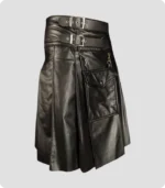 Standard Scottish Leather Utility Kilt Left Side