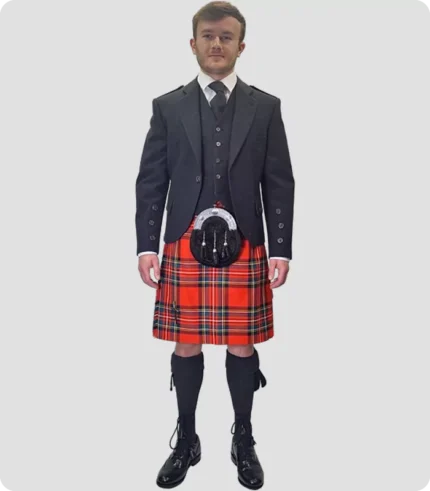 Styliish Black Kilt Outfit For Wedding