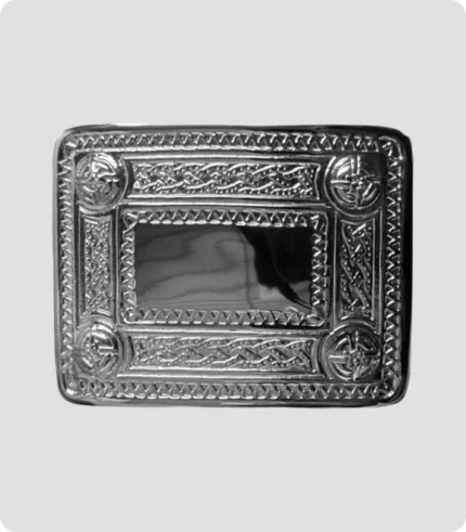 Stylish Celtic Knot Kilt Belt Buckle