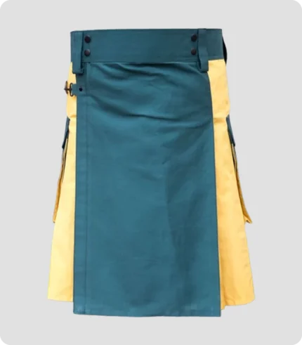 Stylish Green & Yellow Hybrid kilt