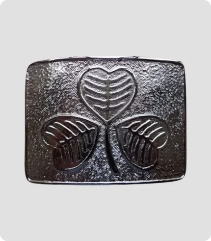 Stylish Shamrock Kilt Belt Buckle