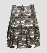 Urban Snow Camouflage Tactical Kilt Back