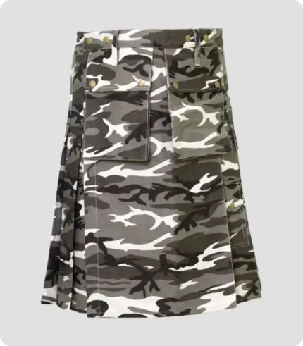 Urban Snow Camouflage Tactical Kilt