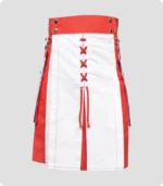 White & Red Hybrid Kilt